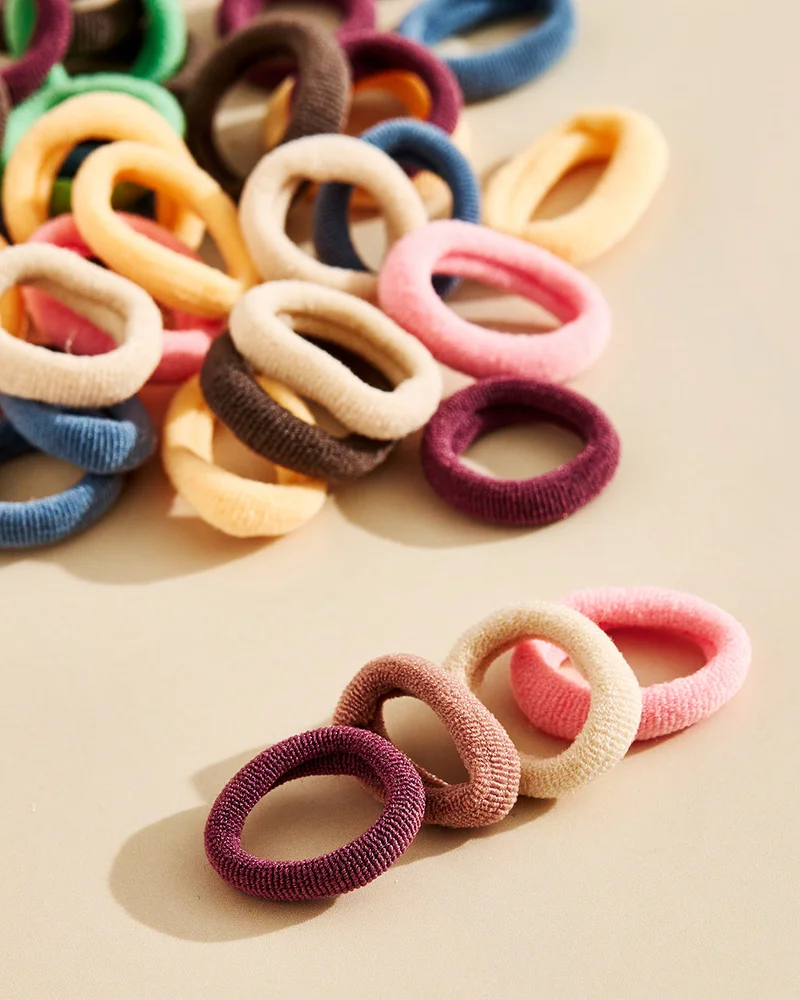 REDTAG Girls Assorted 100 Piece Hair Elastic Set