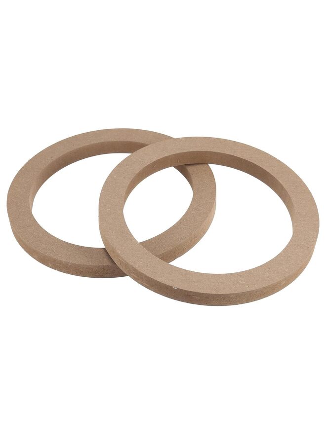 يُسلِّم قطعتان من حلقات فاصل مكبر صوت السيارة الخشبية العالمية لمضخم الصوت وحامل محول لوحة حامل البوق (المقاس: 5 بوصة) - Image 1