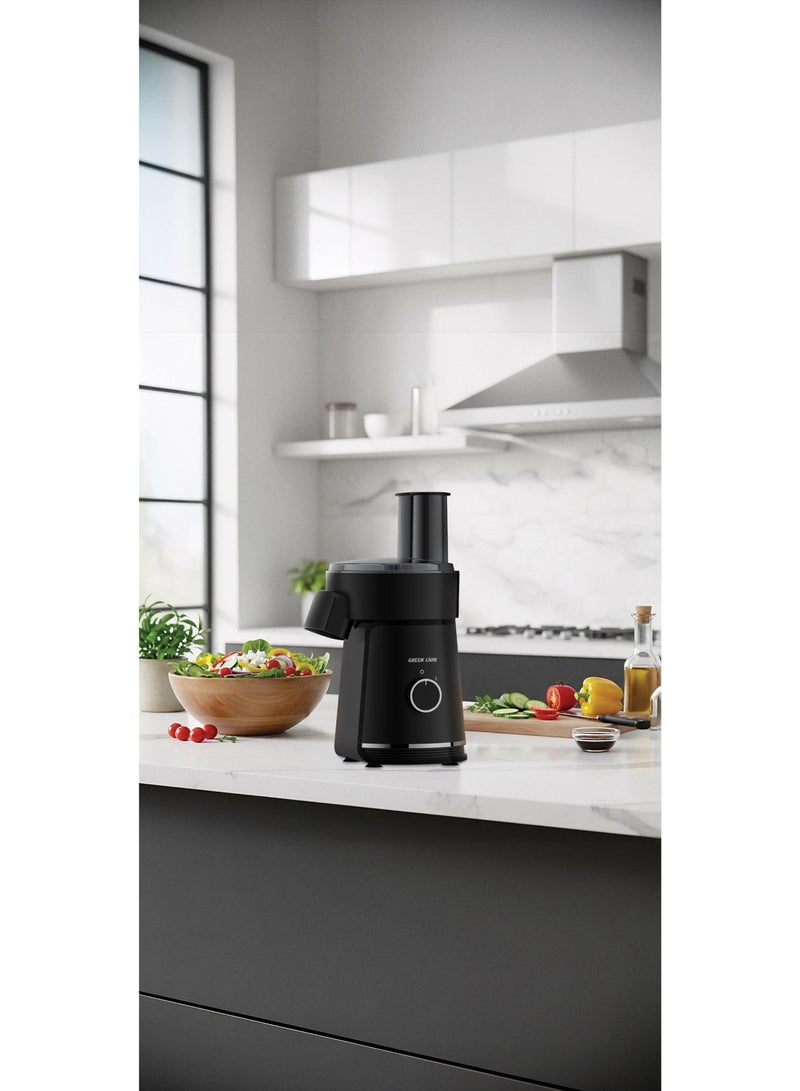 GREEN LION 6 in 1 Salad Maker, 200W Electric Precision Vegetable Slicer & Chopper with 6 Stainless Steel Blades, 900ml Capacity, Locked Lid Safety, and Food Grade Materials for Quick Healthy Bowl Prep - Black - Image 4