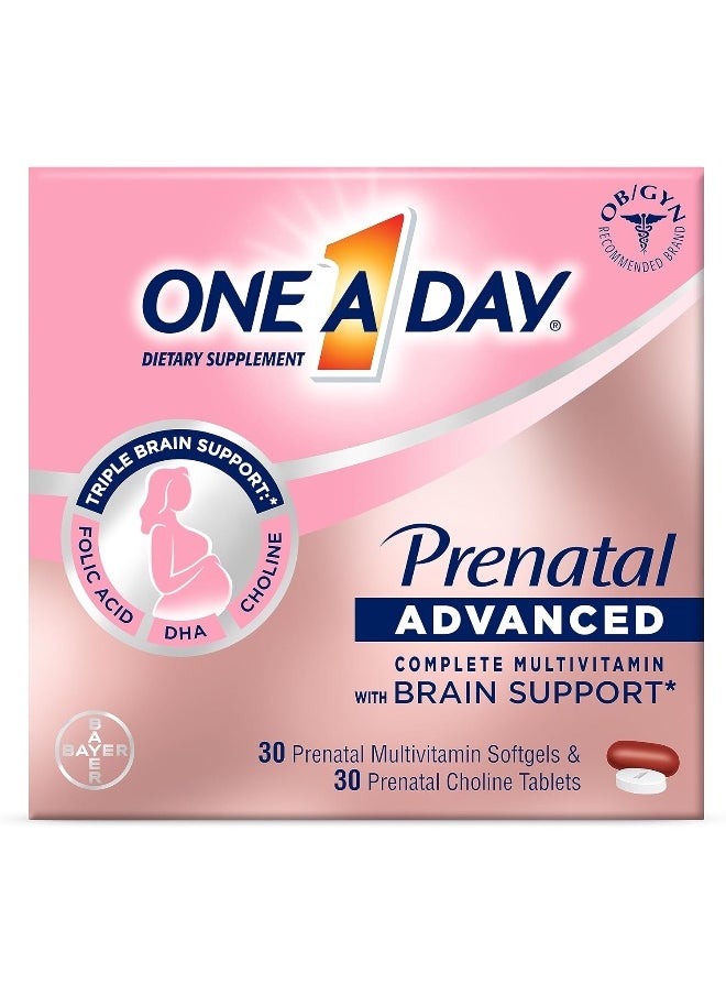 ONE A DAY - Womens Prenatal Advanced Complete Multivitamin With Brain Support - Image 1