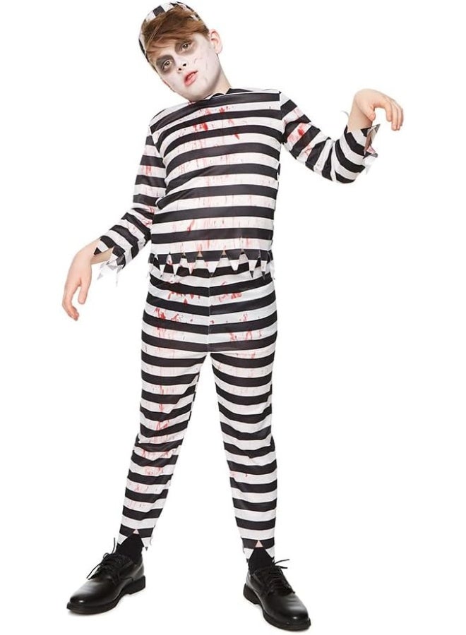 RUBIE'S Zombie Prisoner Kids Costume Dress Up-84567-M-5-6Y-Black And White - Image 2