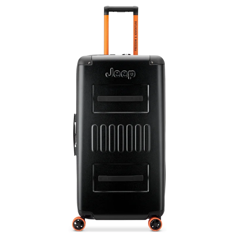 Jeep Jh002B 80 cm Hardcase 4 Double Wheel  Expandable Check-In Luggage Trunk Black