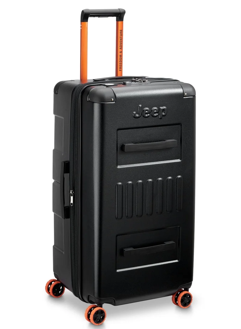 جيب Jh002B 80 cm Hardcase 4 Double Wheel  Expandable Check-In Luggage Trunk Black