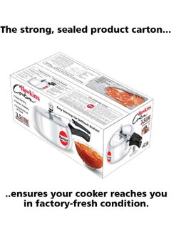 Hawkins 3.5 Liters Contura Aluminium Pressure Cooker,Silver  - Image 4