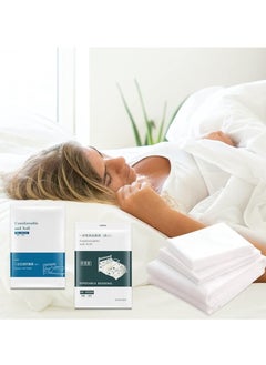 LYNLYN Disposable Bed Sheets Travel Bedding Cover Portable Bedspread Sheet & Pillowcase Sets for Hotels & Trips  - Image 1
