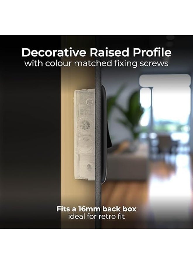 Future Modern Modular Rocker Wall Switch with Indicator Light, Premium Electrical Switch Plate for Home Office Hotel Interior Power Control and Safe Everyday Electrical Operation - Image 2