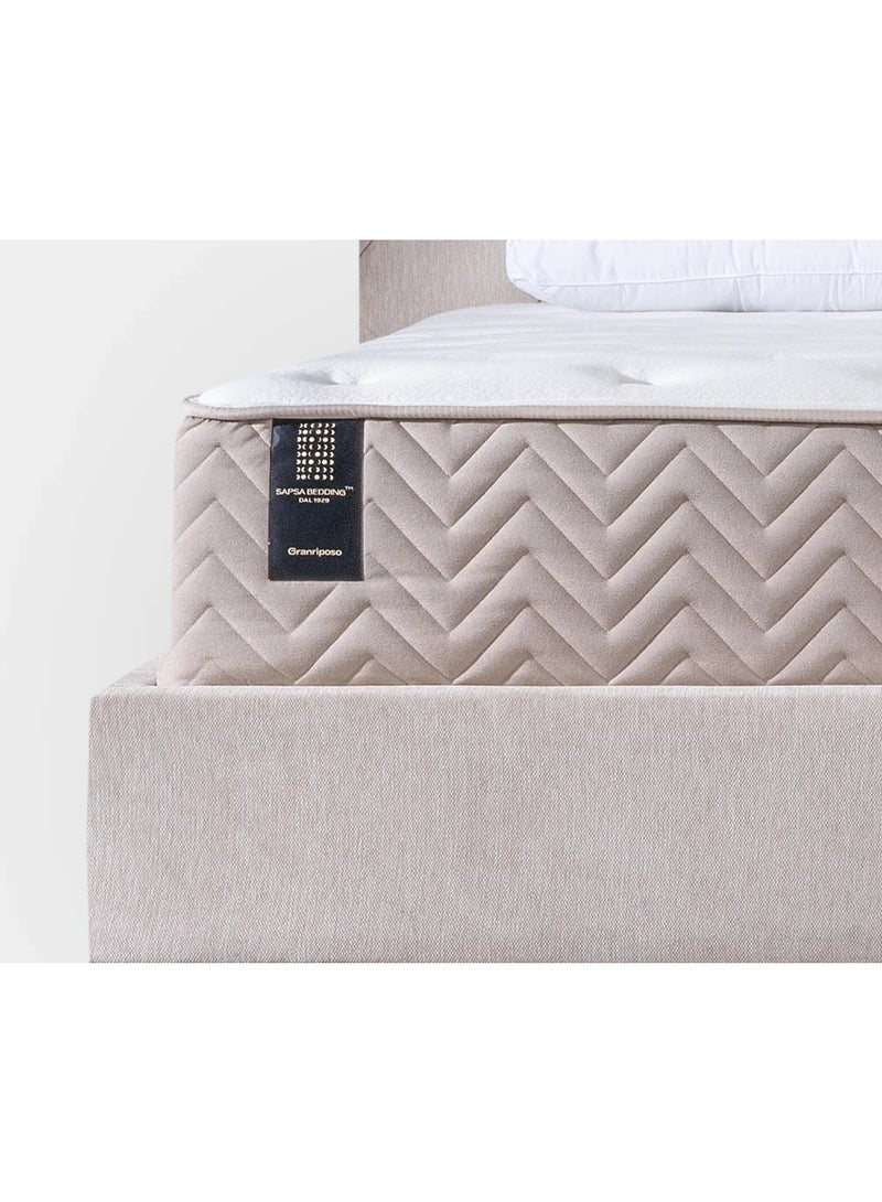 SAPSA BEDDING Granriposo Mattress Ultra Plush High Density Innerspring Adaptive Pressure Relief Natural White - Image 1