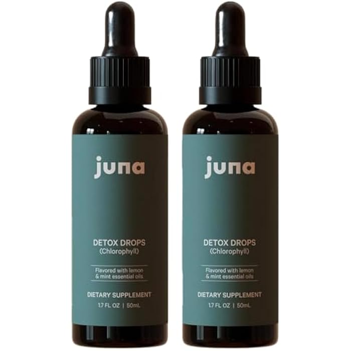 Juna Detox Chlorophyll Drops — Daily Wellness & Detox Support | Lemon Mint Spa Water Taste | Supports Cellular Health, Cleanse, and Internal Freshness | 60mg Chlorophyll per Serving - Image 1