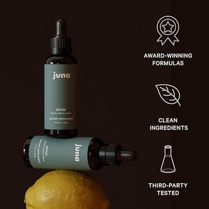 Juna Detox Chlorophyll Drops — Daily Wellness & Detox Support | Lemon Mint Spa Water Taste | Supports Cellular Health, Cleanse, and Internal Freshness | 60mg Chlorophyll per Serving - Image 4
