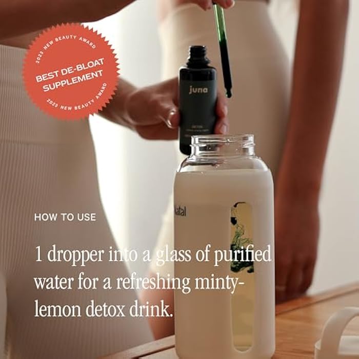 Juna Detox Chlorophyll Drops — Daily Wellness & Detox Support | Lemon Mint Spa Water Taste | Supports Cellular Health, Cleanse, and Internal Freshness | 60mg Chlorophyll per Serving - Image 3