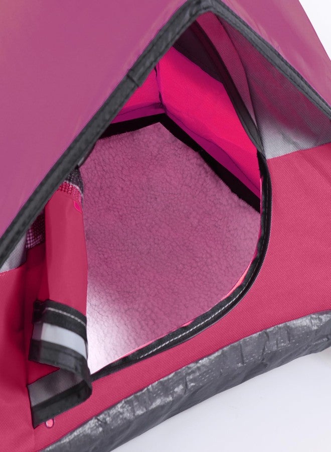 RESTCLOUD Cat Camping Tent, Cat Tent Bed, Pet Tent for Indoor Cat and Small Dog, Mini Tent (Red, 21 x 21 x 14 Inches) - Image 4