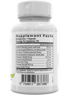 BiOptimizers Herbal Power Flush - Extra Strength Digestive Cleanse - Eliminate Toxins Improve Bowel Digestion - Bloating Discomfort Relief for Adults - 90 Capsules  - Image 2