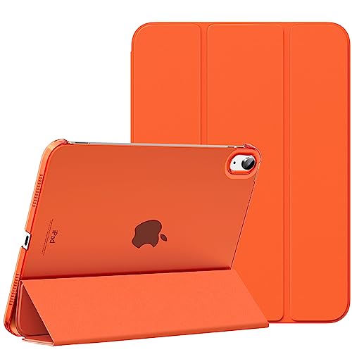 MoKo for iPad A16 11th Generation Case 11 Inch 2025 iPad 10th Generation Case 109 Inch 2022 Slim Stand Hard PC Translucent Back Shell Smart Cover Support Touch ID Auto WakeSleep Orange - Image 1