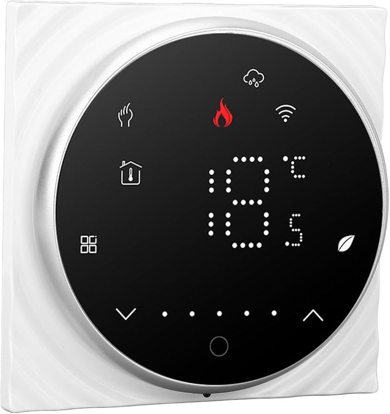 Programmable Smart Thermostat with Backlit LED Display for Home Temperature Control White - Image 5