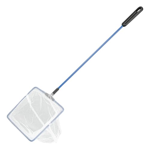 AQUANEAT Aquarium Fish Net, 5 inch Small Fish Tank Cleaning Net, Food Wastes Skimmer for Small Ponds and Pools - Image 1