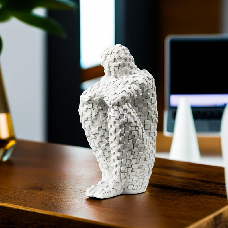 Ekhasa Brick Man Show Pieces for Home Decor Living Room Decorative Items Abstract Modern Showpieces Gift Item for Decoration Center Table Tv Unit Showcase Shelf Office Interior Statue Figurines - Image 2
