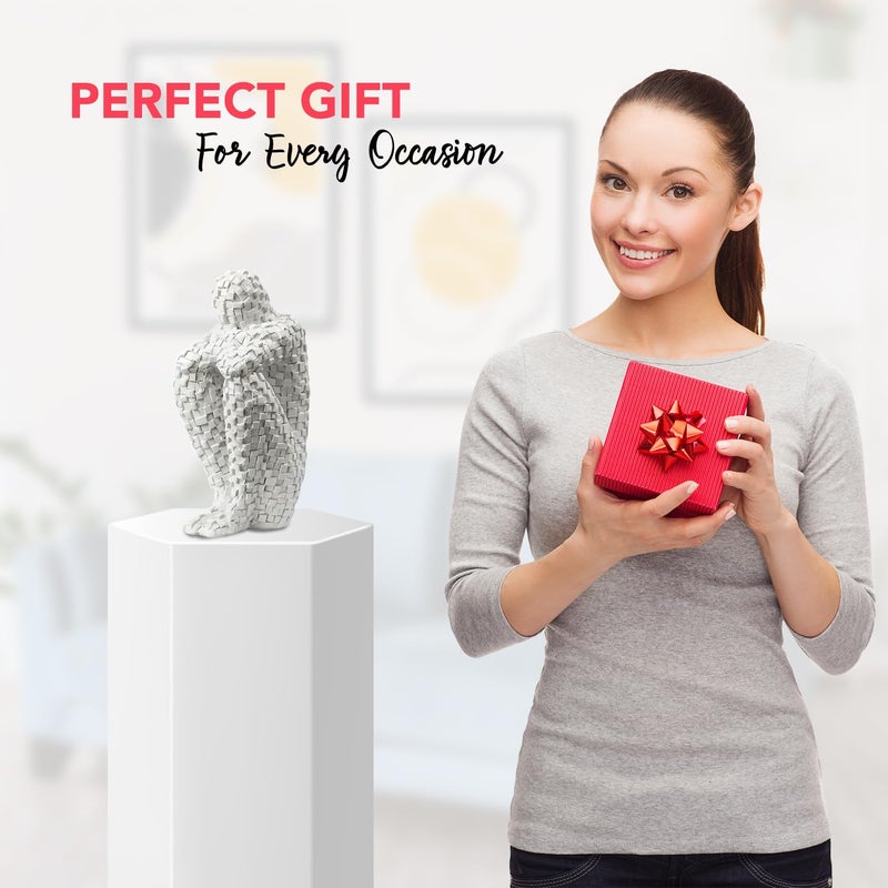 Ekhasa Brick Man Show Pieces for Home Decor Living Room Decorative Items Abstract Modern Showpieces Gift Item for Decoration Center Table Tv Unit Showcase Shelf Office Interior Statue Figurines - Image 5