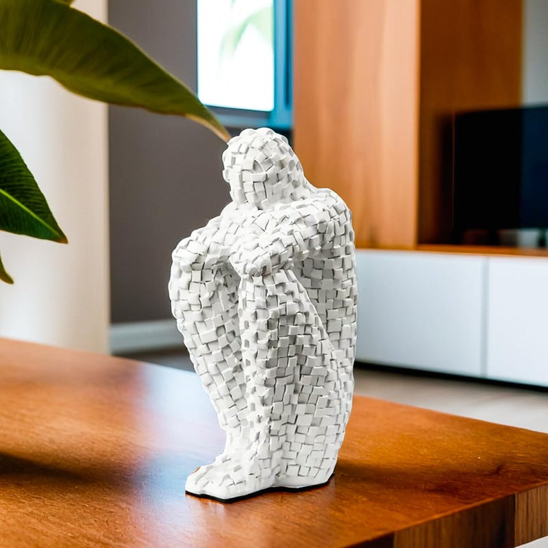 Ekhasa Brick Man Show Pieces for Home Decor Living Room Decorative Items Abstract Modern Showpieces Gift Item for Decoration Center Table Tv Unit Showcase Shelf Office Interior Statue Figurines - Image 1