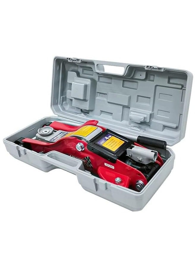 AGC 4 Ton Hydraulic Floor Jack Heavy Duty Car Lifting Jack with Carry Storage Case, Steel Garage Service Jack, Quick Lift Trolley Jack for Cars, SUVs, Pickups, Vans and Light Commercial Vehicles, Portable Vehicle Repair Lifting Tool . - Image 5