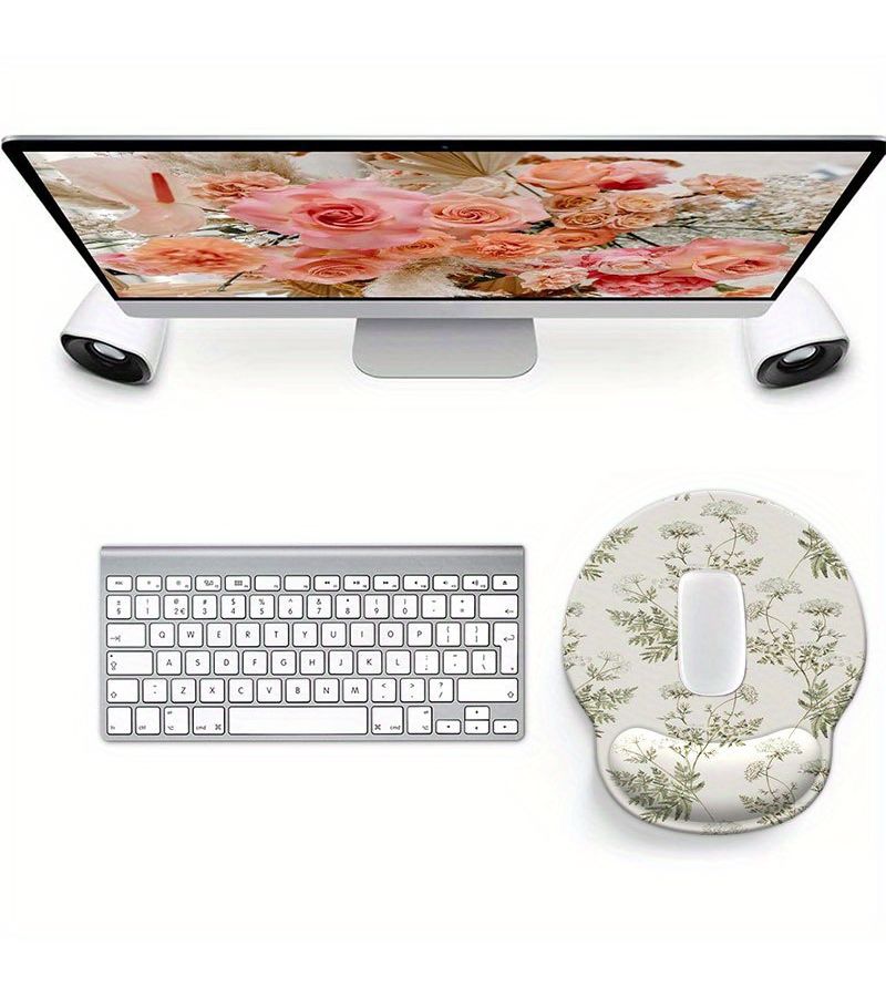 1 Piece Ergonomic Mouse Pad With Wrist Support 9.88x8.9inch For Office - Image 2