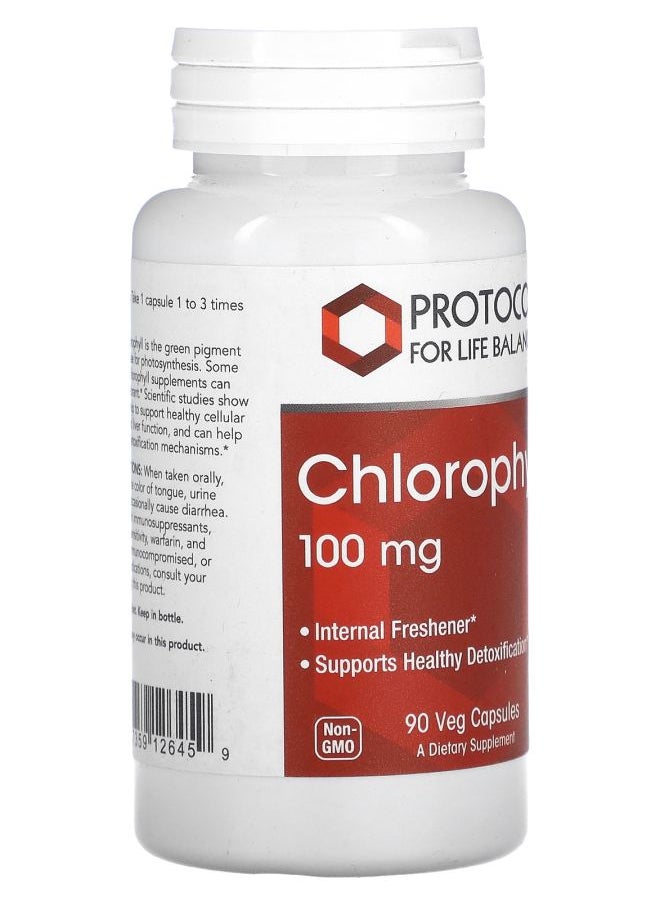 Protocol For Life Balance Chlorophyll 100 mg 90 Veg Capsules  - Image 2