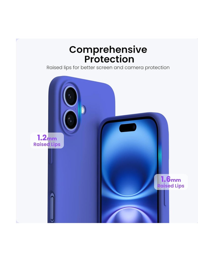 Compatible with iPhone 16 Case, Premium Liquid Silicone Case, Full Body Protective Cover, Shockproof, Slim Phone Case, Anti-Scratch Soft Microfiber Lining, 6.1 inch ( - Image 2