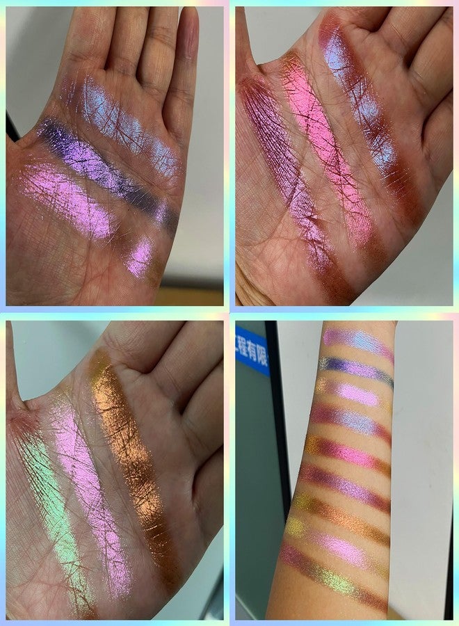 SZDYM Professional super multi-chrome 9 color eyeshadow palette,long-lasting and handmade chameleon eyeshadow,100% Vegan and Cruelty Free with special colors,Super Smooth and Highly Pigmented (#03) - Image 3