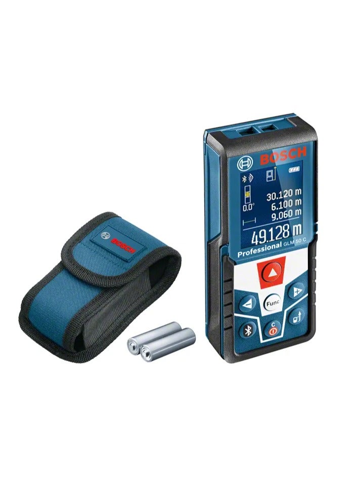 BOSCH Bosch GLM 50 C Laser Distance Measurer – 50 Meters, Bluetooth Enabled – Model 0601072C00 - Image 1