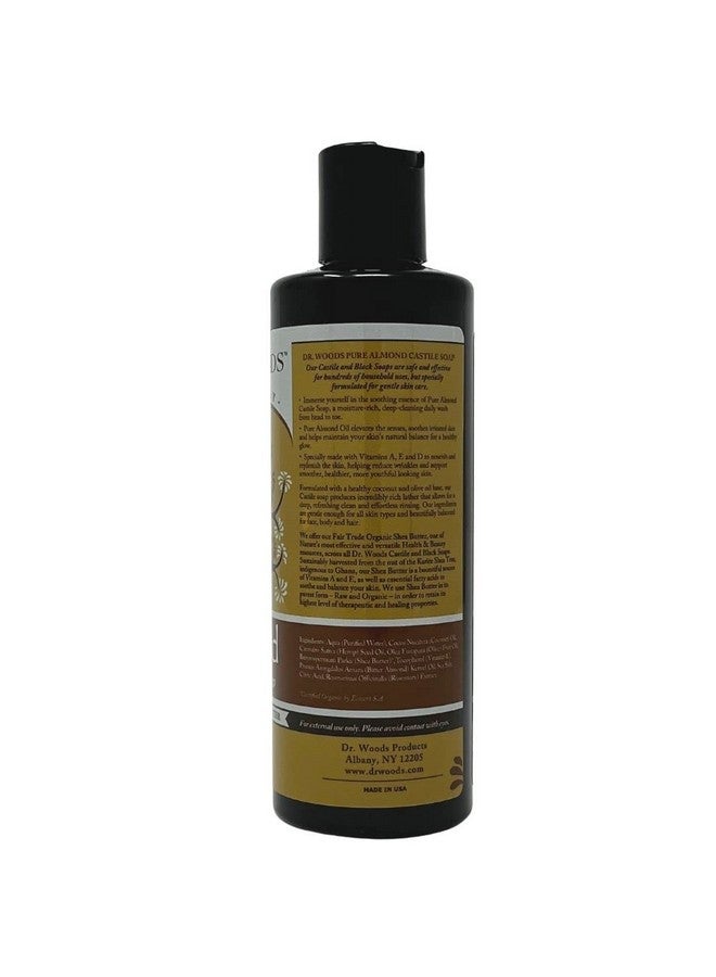 Dr. Woods Pure Almond Liquid Castile Soap With Organic Shea Butter 8 Ounce  - Image 2