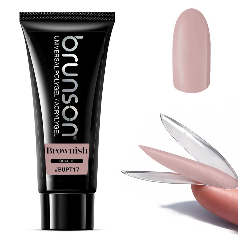 Polygel for Nails 100g- Brunson Universal Poly Gel Nail Builder Extension for Nail Art Design – High-Viscosity Builder Gel - Professional Acrygel for Nail Extensions | Sandwich Dual Form Technique