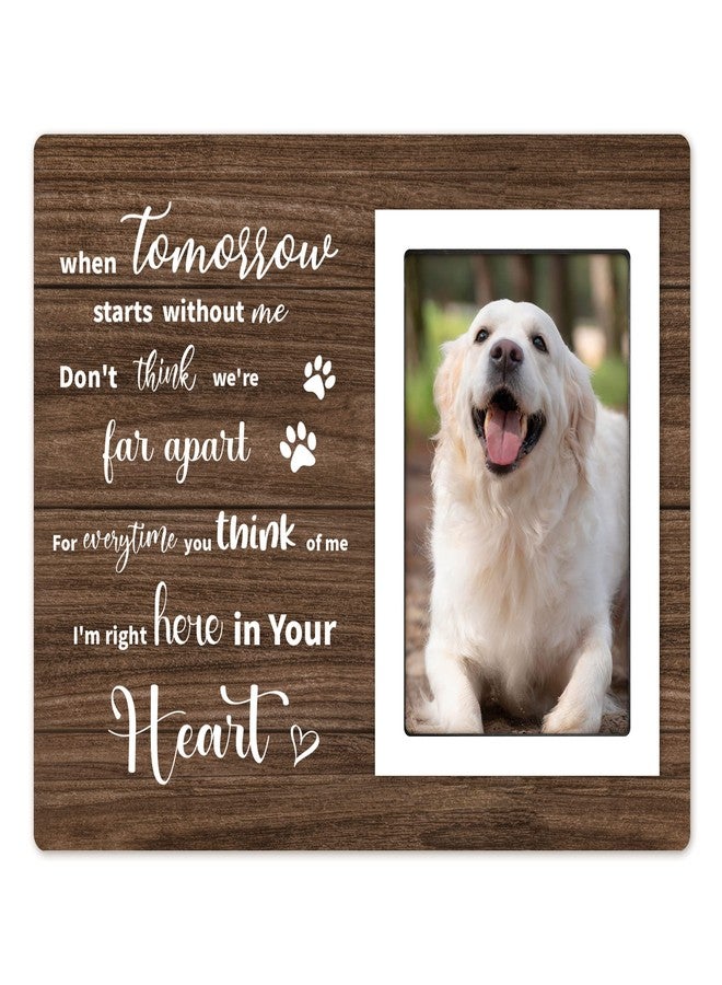 Pandasch Loss of Dog Sympathy Gift, Pet Memorial Picture Frame for 4x6 Photos, Passing Away Bereavement Remembrance Memorial Gifts for Loss of Dog Pet Cat - Image 1