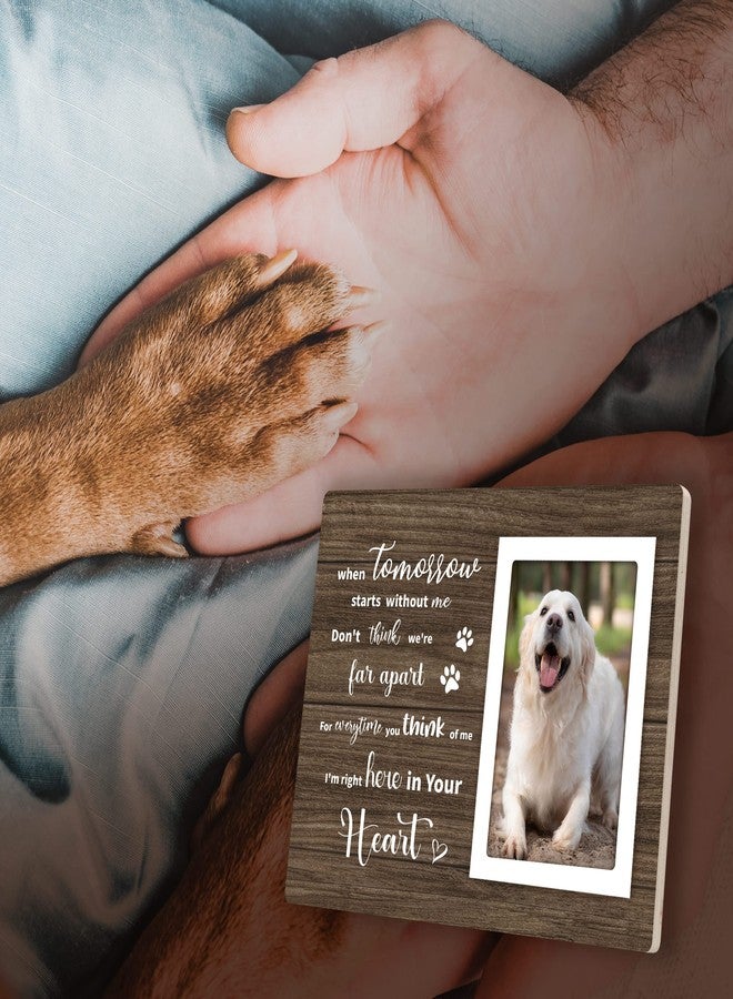 Pandasch Loss of Dog Sympathy Gift, Pet Memorial Picture Frame for 4x6 Photos, Passing Away Bereavement Remembrance Memorial Gifts for Loss of Dog Pet Cat - Image 3
