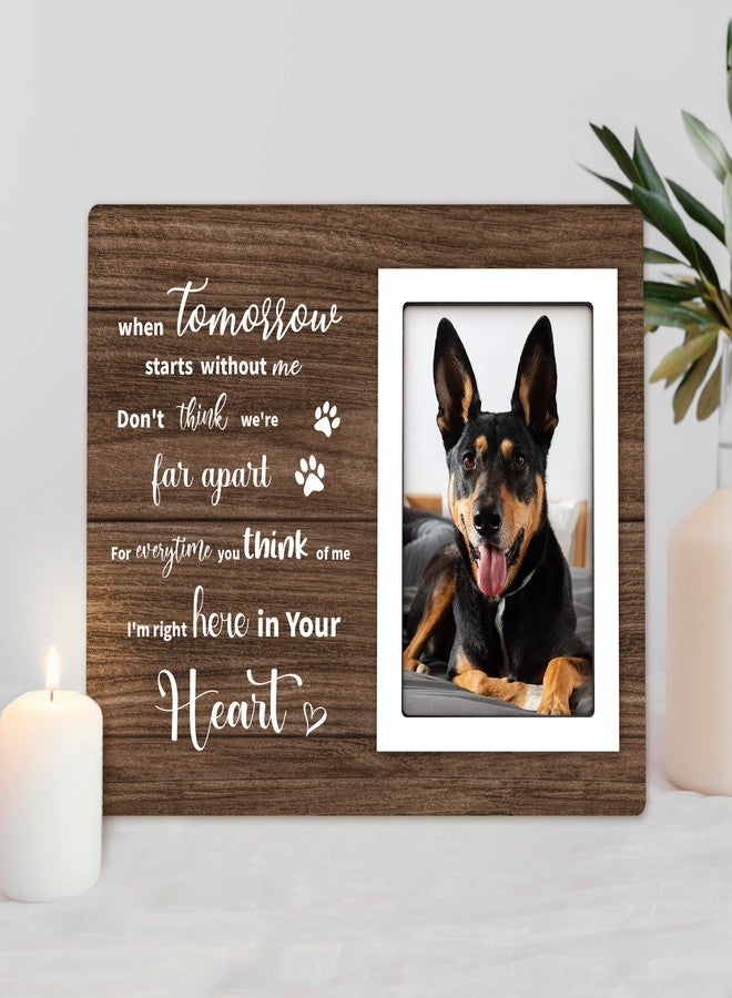 Pandasch Loss of Dog Sympathy Gift, Pet Memorial Picture Frame for 4x6 Photos, Passing Away Bereavement Remembrance Memorial Gifts for Loss of Dog Pet Cat - Image 4