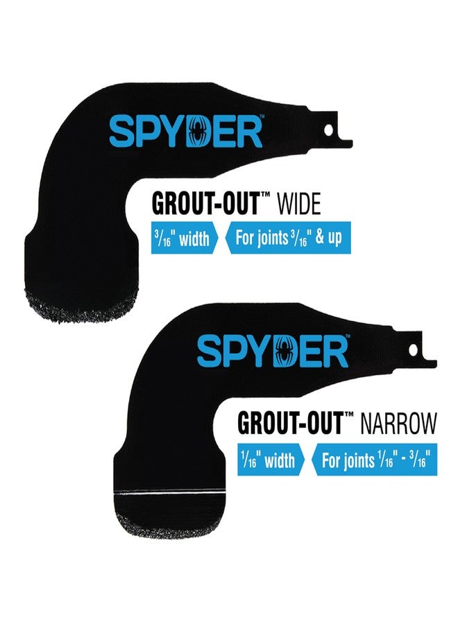 Spyder Grout Remover Tool, Accessory for Reciprocating Saws, for Grout Joints 3/16-3/4" (100264) - Image 2