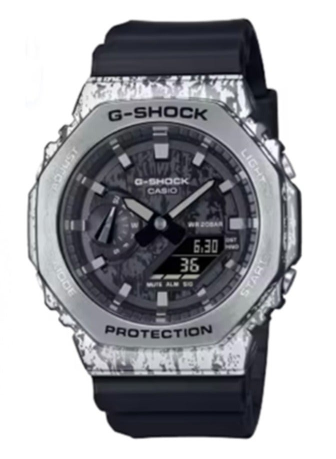 CASIO 200m deep waterproof Shi Ying movement resin strap Japanese and Korean watch men's watch black dial. - Image 1