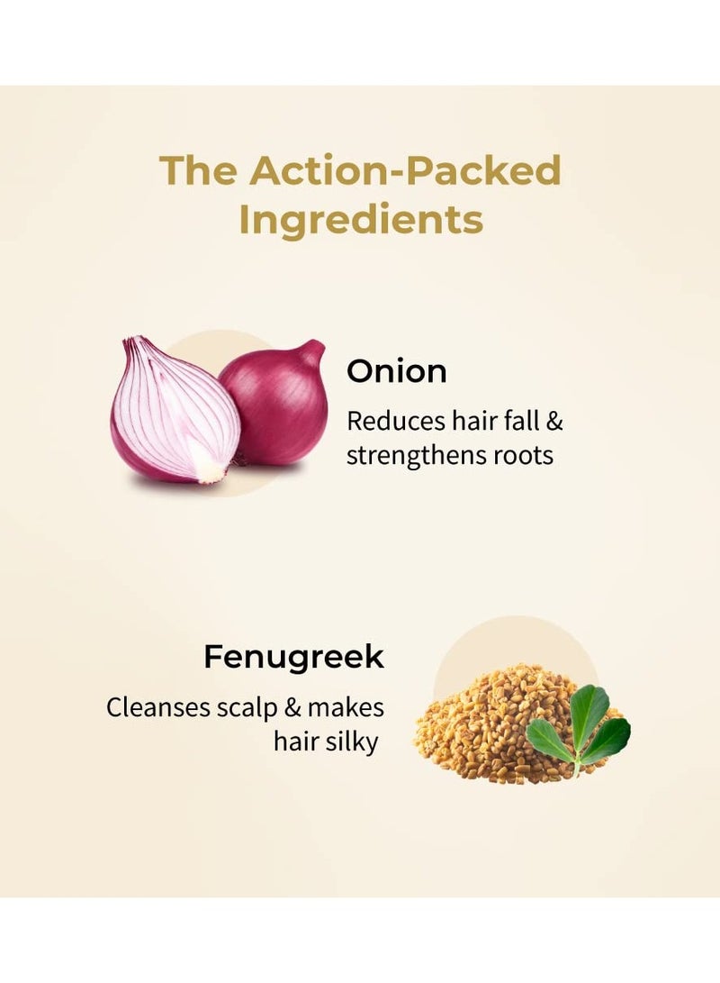 Vedix Hair Pack for Hair Growth with Onion + Methi Powder, Customized Ayurvedic Root Strengthening Hair Pack Powder, Hair Mask for Stronger Hair & Thicker Hair - 100gms - Image 3