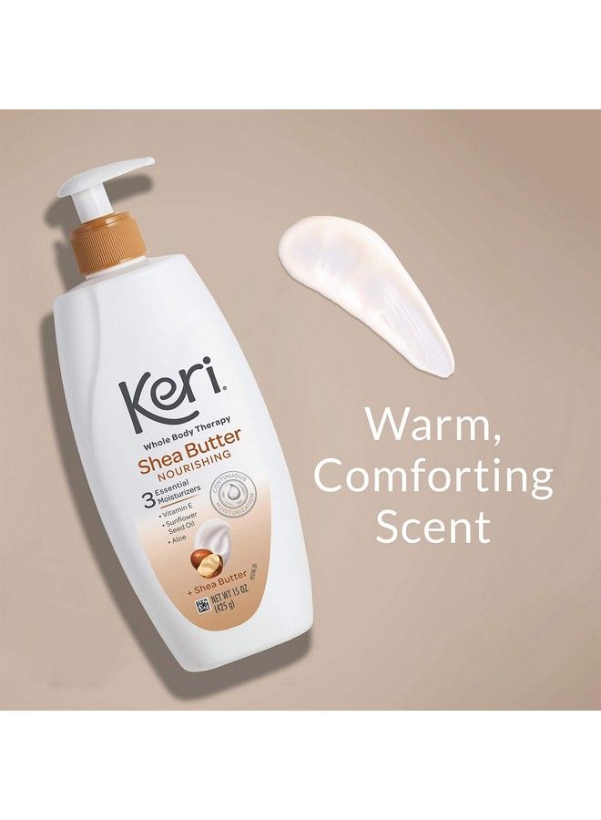 Keri Whole Body Therapy Original Shea Butter Lotion Continuous Moisturization 3 Essential Moisturizers (Vitamin E Aloe And Sunflower Seed Oil) 15 Oz. - Image 5