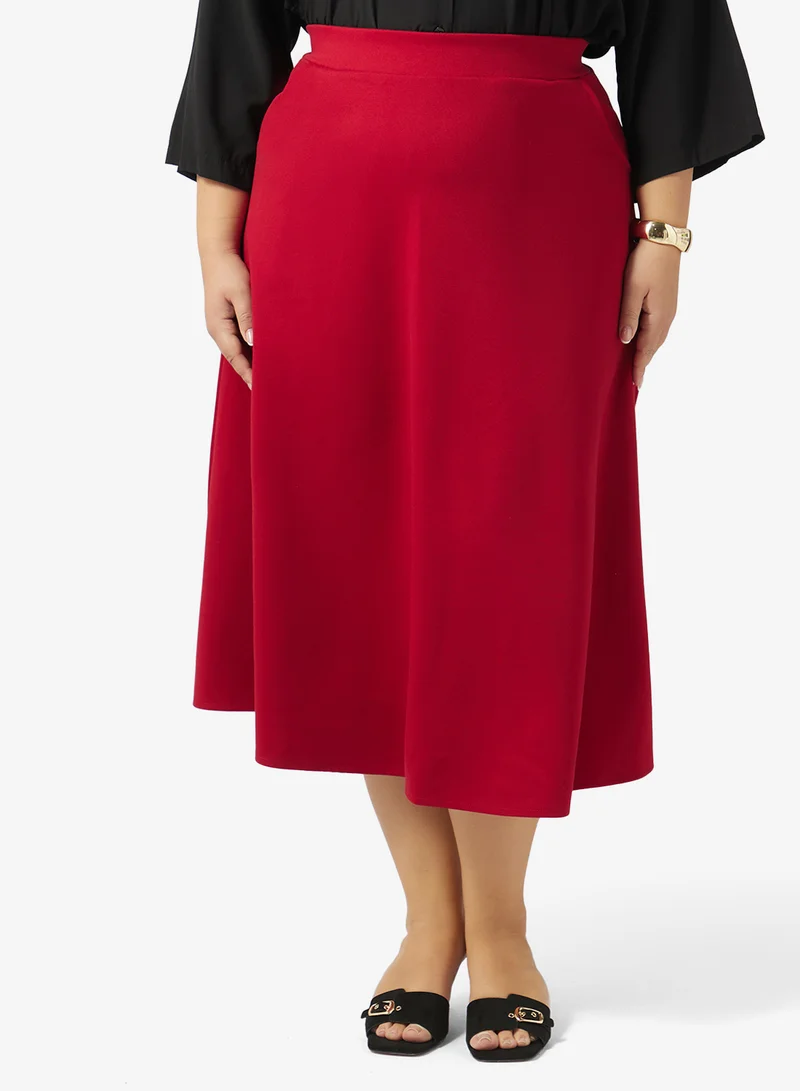 Plus size A-line Skirt