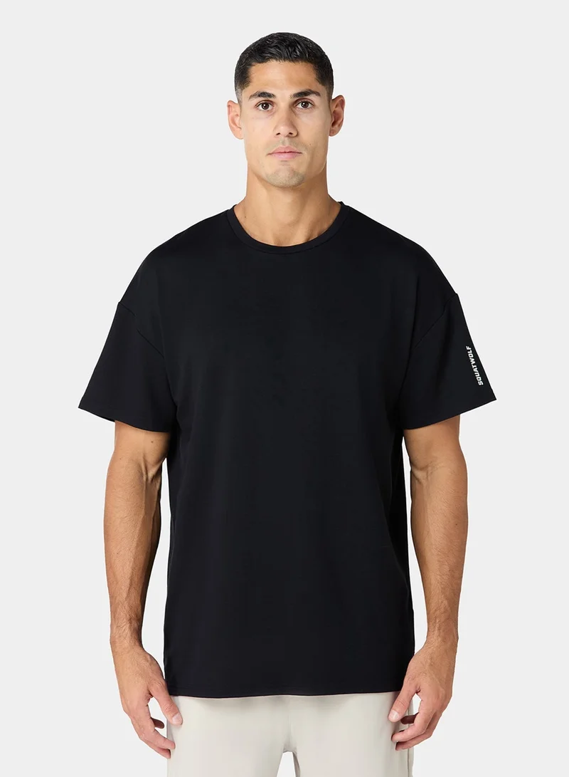 سكوات وولف تيشيرت بشعار كبير