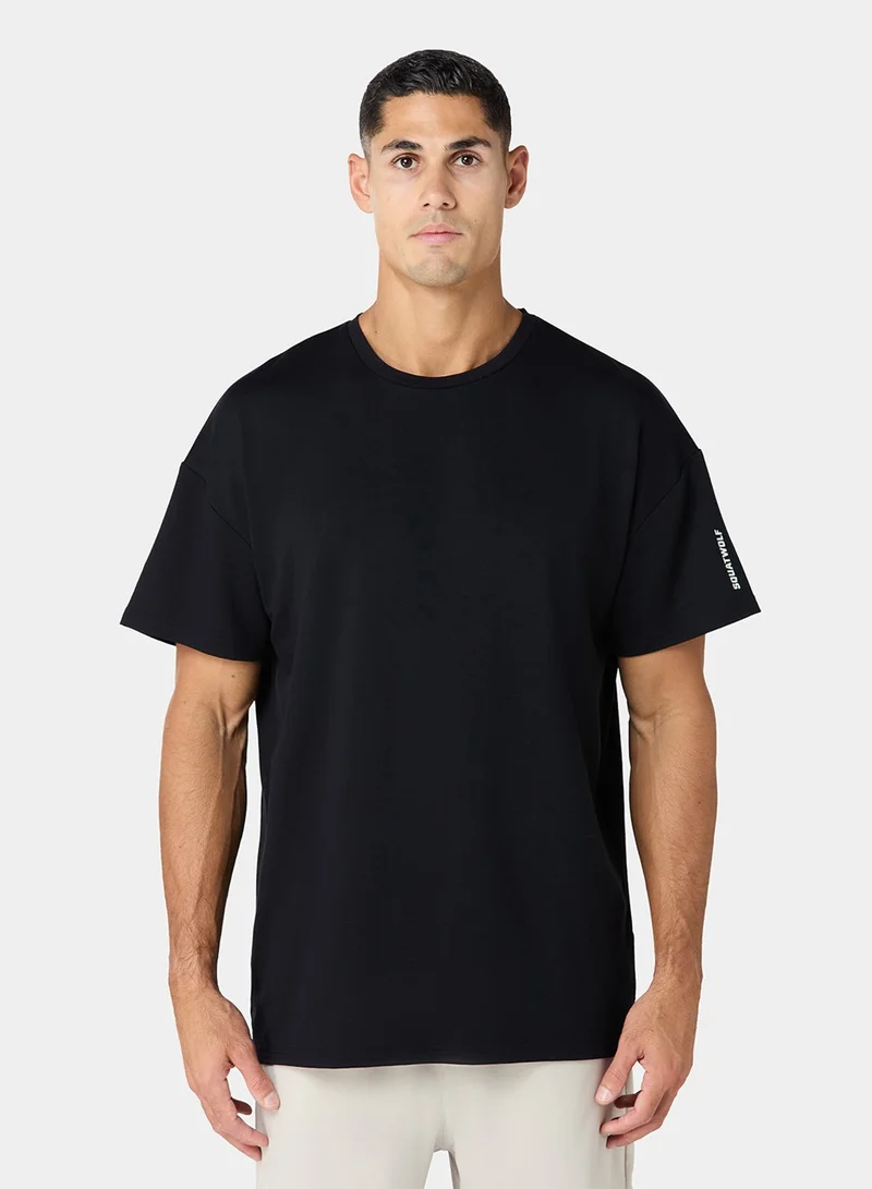 سكوات وولف تيشيرت بشعار كبير