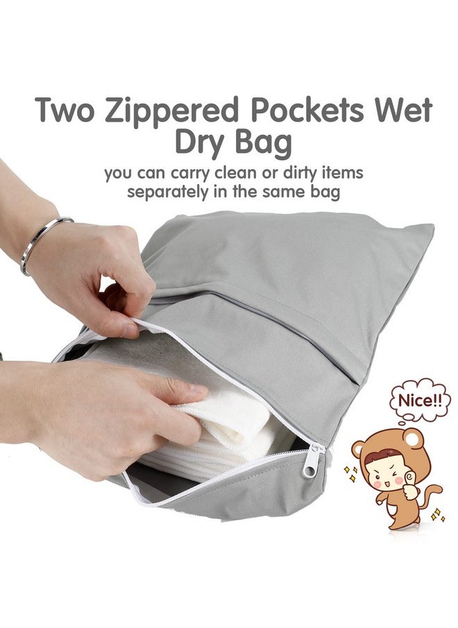 Reginary 24 Pack Cloth Diaper Inserts Reusable Newborn 3 Layer Absorbent Breathable Cloth Diaper Inserts Overnight Microfiber Nappy Liners with an Extra Bag  - Image 4