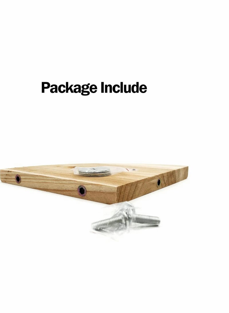 Excefore Bird Perch Platform Stand Wood Parrot Stand Playground Cage Accessories for Small Medium Parrot Rat Small Animal Chinchillas - Image 2