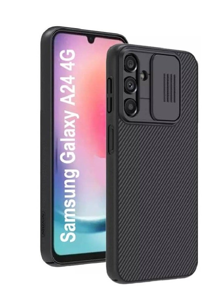 Nillkin Samsung Galaxy A24 4G Case, CamShield Slim case Protective Cover with Camera Protector Hard PC TPU Ultra Thin Anti-Scratch Phone Case (Black)  - Image 1