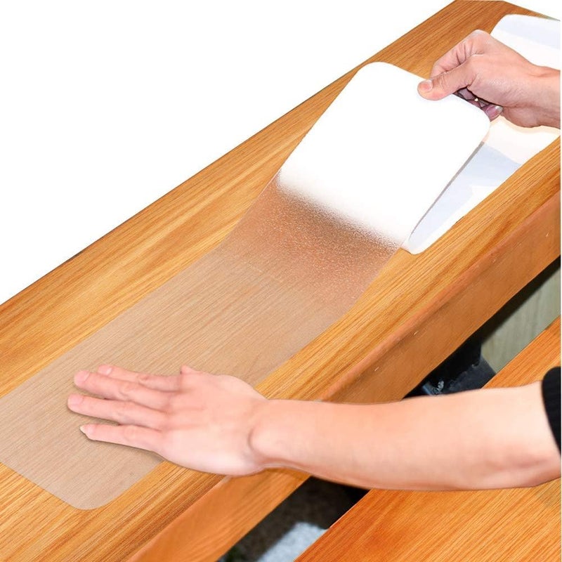MURCY Prevent Slips and Falls: Enhance Safety with Clear Non-Slip Carpet Stair Treads, 24 * 4 Inch Stair Step Protectors by (5 PCS) - Image 1