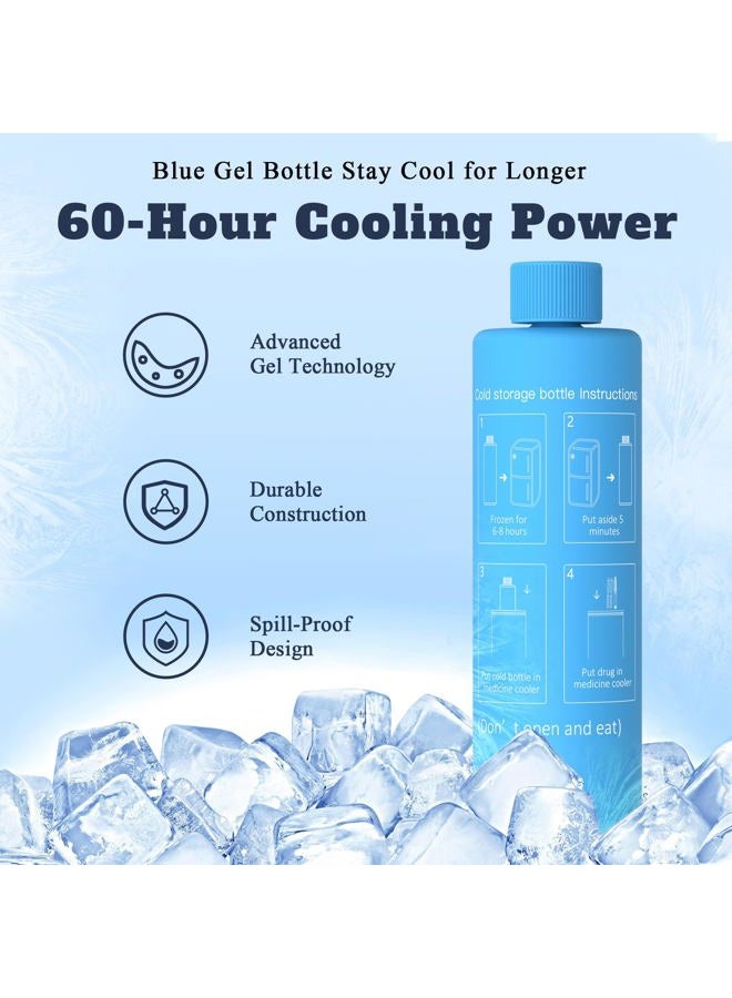 DISONCARE Odyssey 60H 3 Insulin Pens Cooler Case Medication Bag TSA Approved Diabetic Insulina EpiPen Carry Case with Ice Pack and Medical Tag(Black) - Image 2