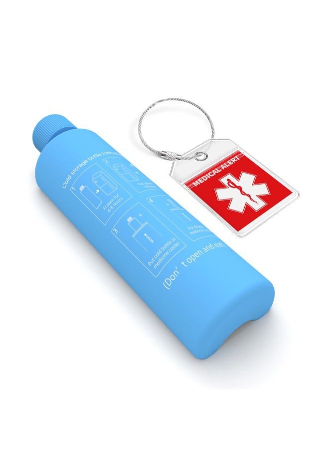 DISONCARE Odyssey 60H 3 Insulin Pens Cooler Case Medication Bag TSA Approved Diabetic Insulina EpiPen Carry Case with Ice Pack and Medical Tag(Black) - Image 1