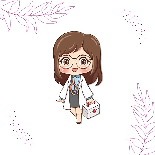 Bhai Please Doctor Female Woman Wooden Fridge Magnet (Pack of 1) | Character Magnets | 3 inches| Womens Day Gift, Gift for Wife, Mother, Daughter, Sister, Colleagues - Image 3