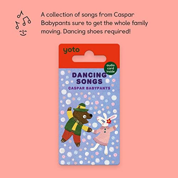 YOTO Dancing Songs by Caspar Babypants  Kids Musical Card for Use with Player & Mini All-in-1 Audio Device, Screen-Free Listening with Fun Singalong Music for Playtime, Parties & Travel - Image 2