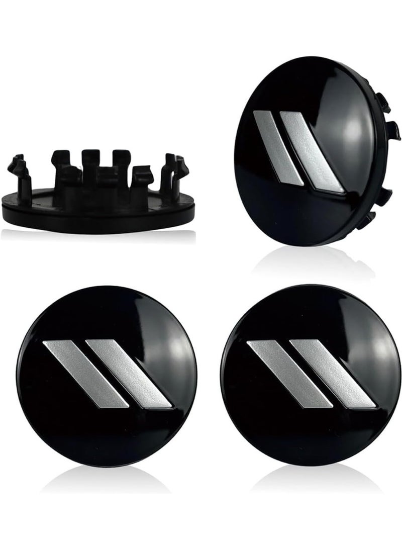 INSIJAM 4 Pack Car Tyre Valve Stem Cap Wheel Center Cap Covers compatible with Dodge Charger Challenger Durango Dart 63mm Hub Cap Emblem Badge ABS Plastic - Image 2