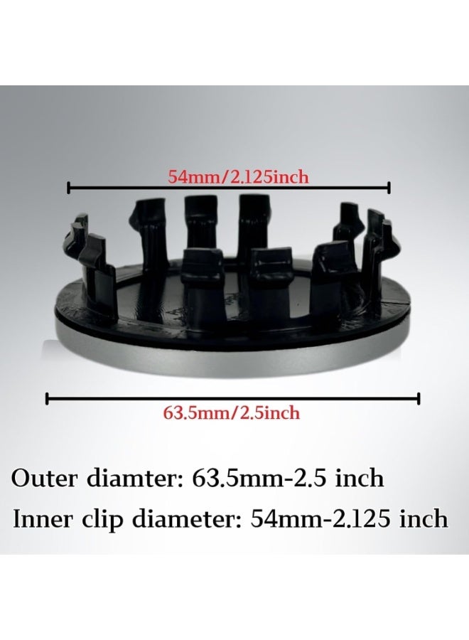 INSIJAM 4 Pack Car Tyre Valve Stem Cap Wheel Center Cap Covers compatible with Dodge Charger Challenger Durango Dart 63mm Hub Cap Emblem Badge ABS Plastic - Image 5